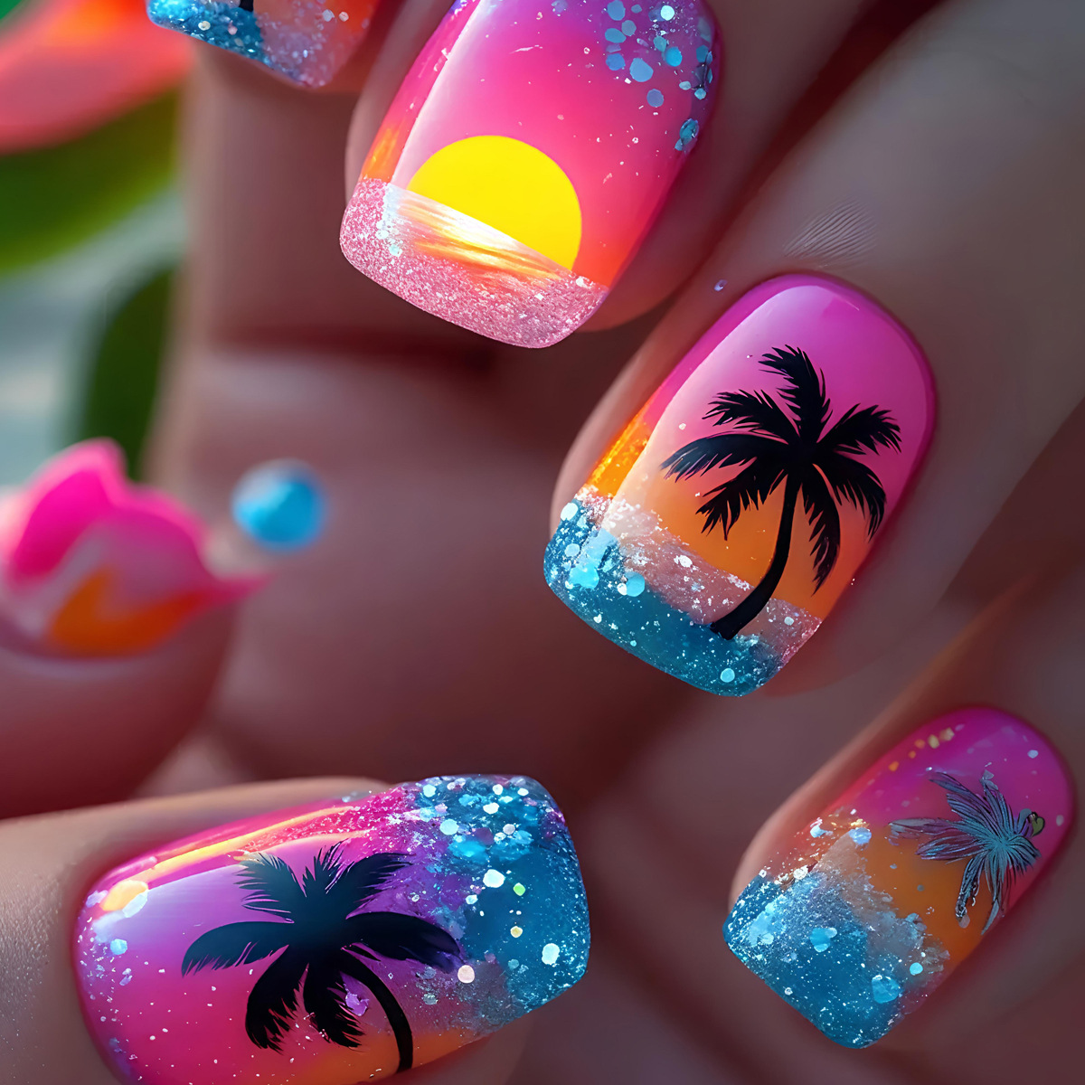 Nail Art Y2K - 24pcs/set Short Medium Long Fake Nails