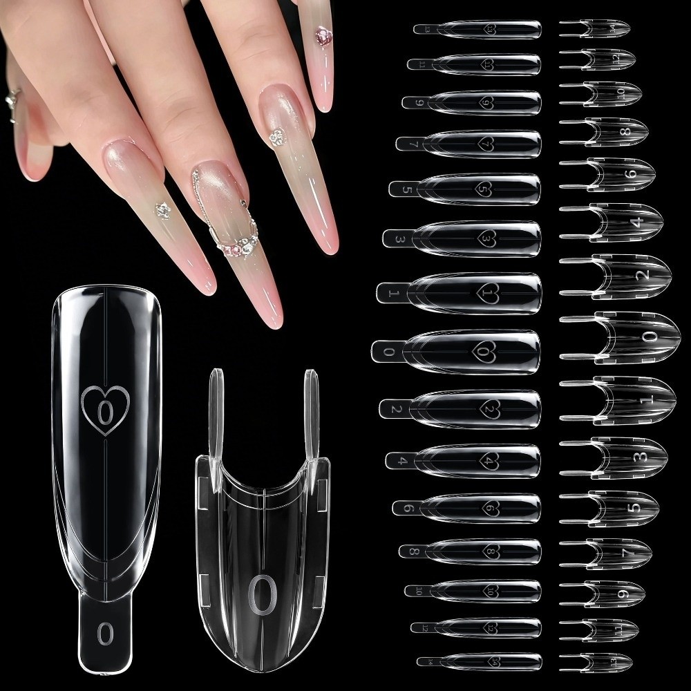 Nail Art Y2K - 120pcs Rocket Shape Sandwich Dual Nail