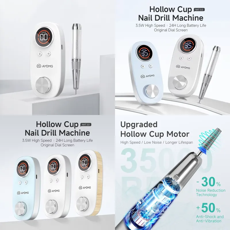 AMDMG Hollow Cup Nail Drill Ma - Nail Drill Machine review and price