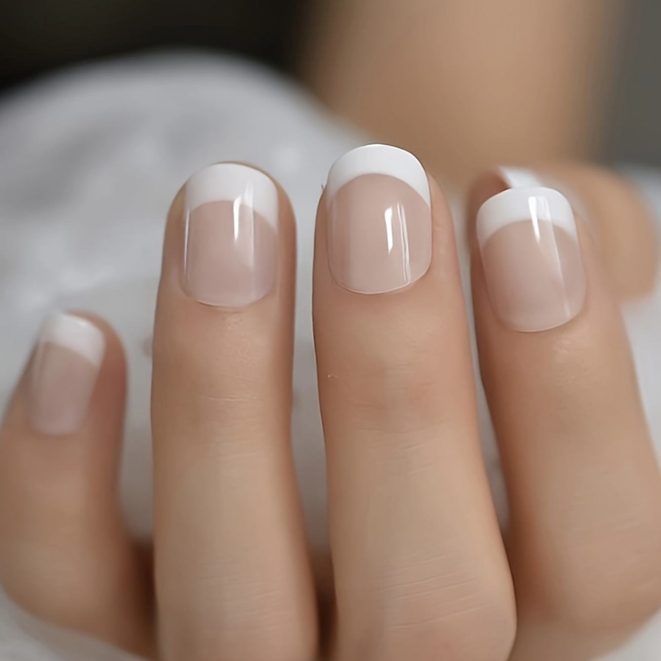 24PCS French White Border Shor - Nail Art French Nails review and price