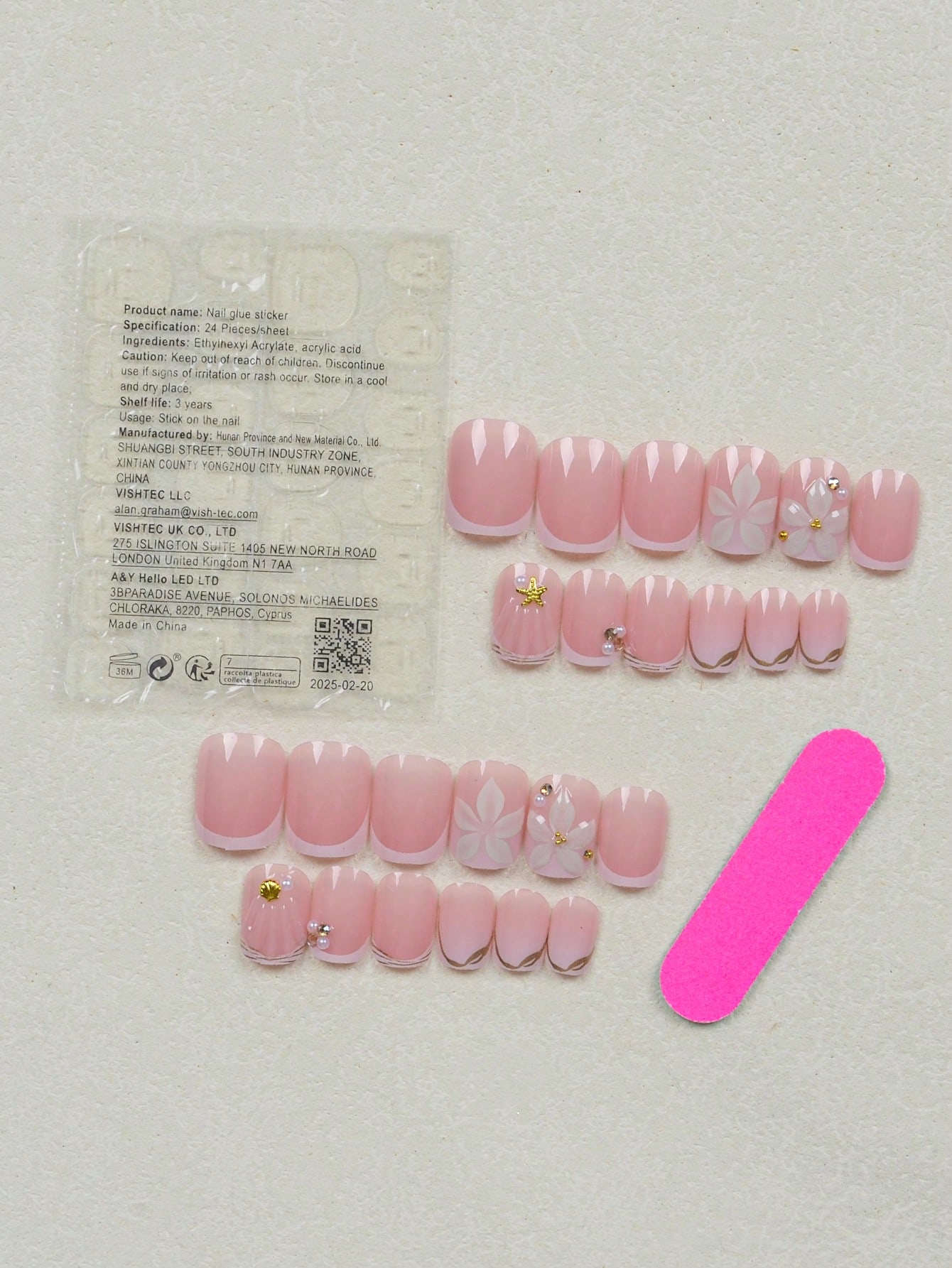 24pcs Short Square White Frenc - Nail Art French Nails review and price