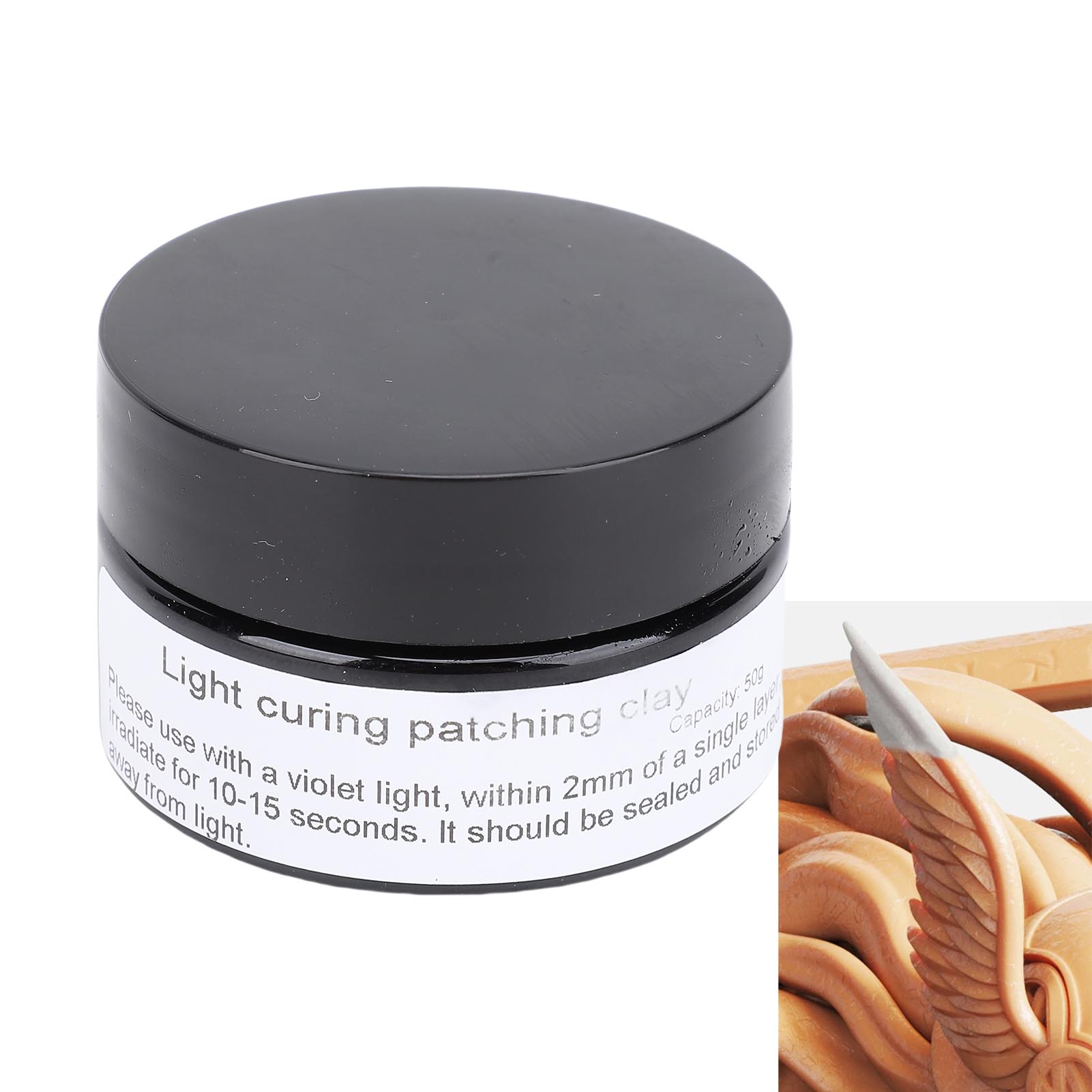 Ultra Violet Curing Putty 50g  - Nail Art Violet review and price