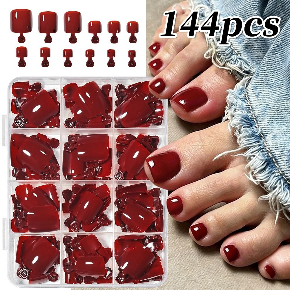 96/144/288 Pcs Short Square Fa - Nail Art Y2K review and price