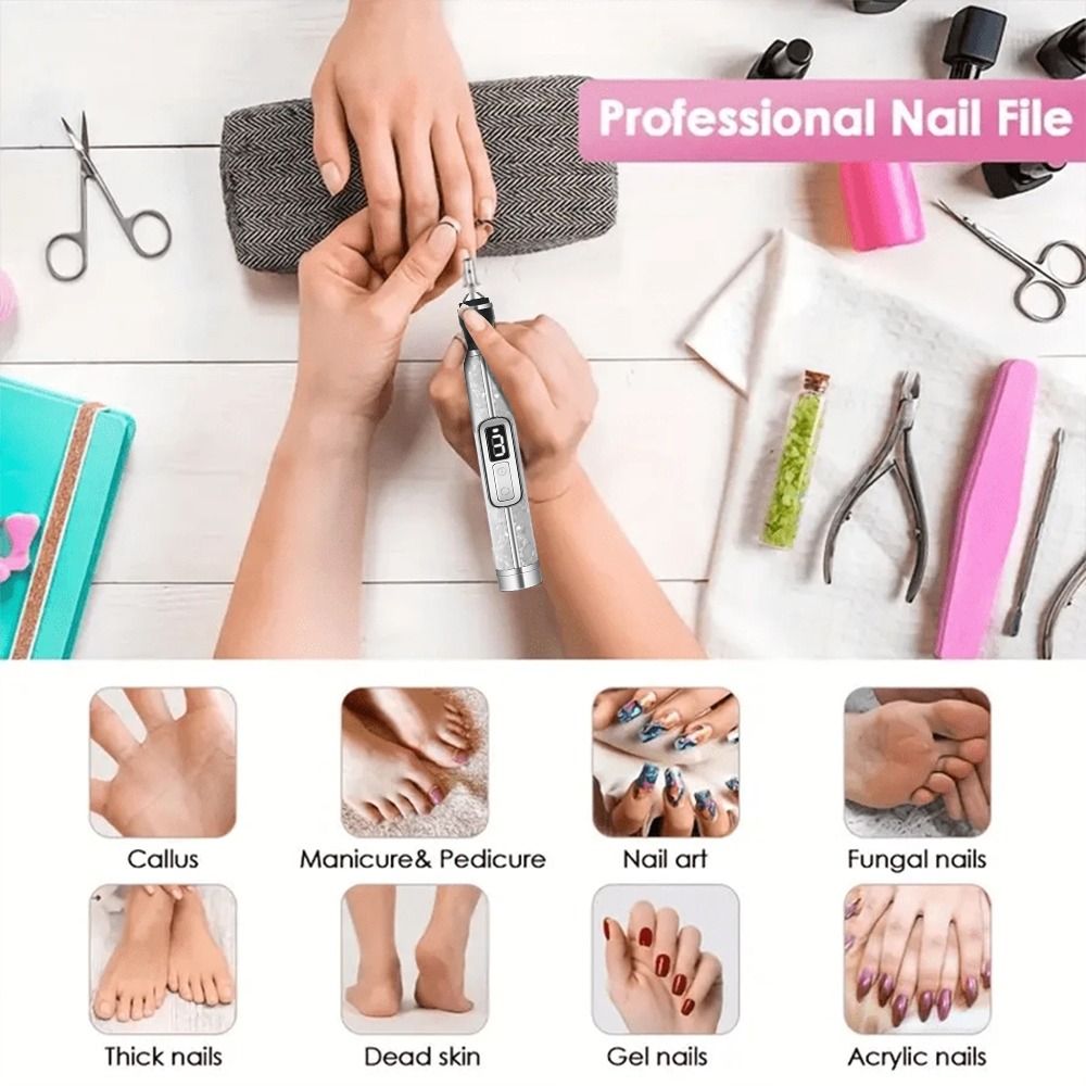 Low Noise Electric Nail Drill  - Nail Drill Machine review and price