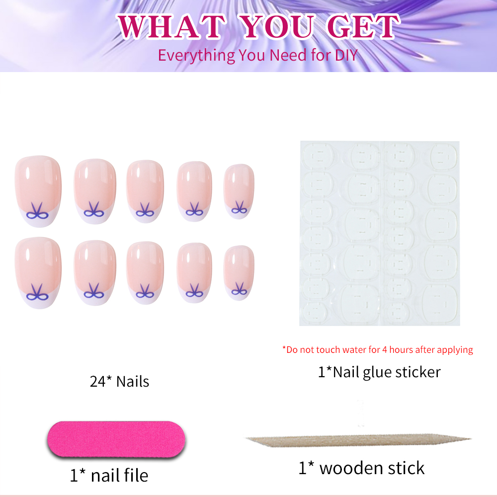 24 pieces of Y2K-style short o - Nail Art Y2K review and price