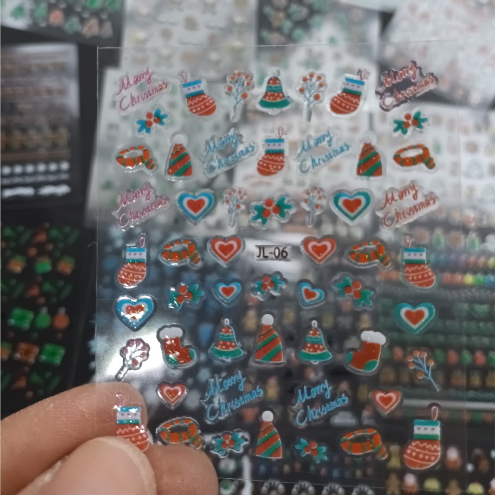 30PCS Christmas Nail Art Stick - Nail Art Xmas Stickers review and price