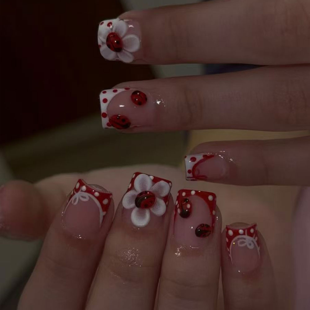 24 Pieces Per Set. Rectangular - Nail Art French Nails review and price