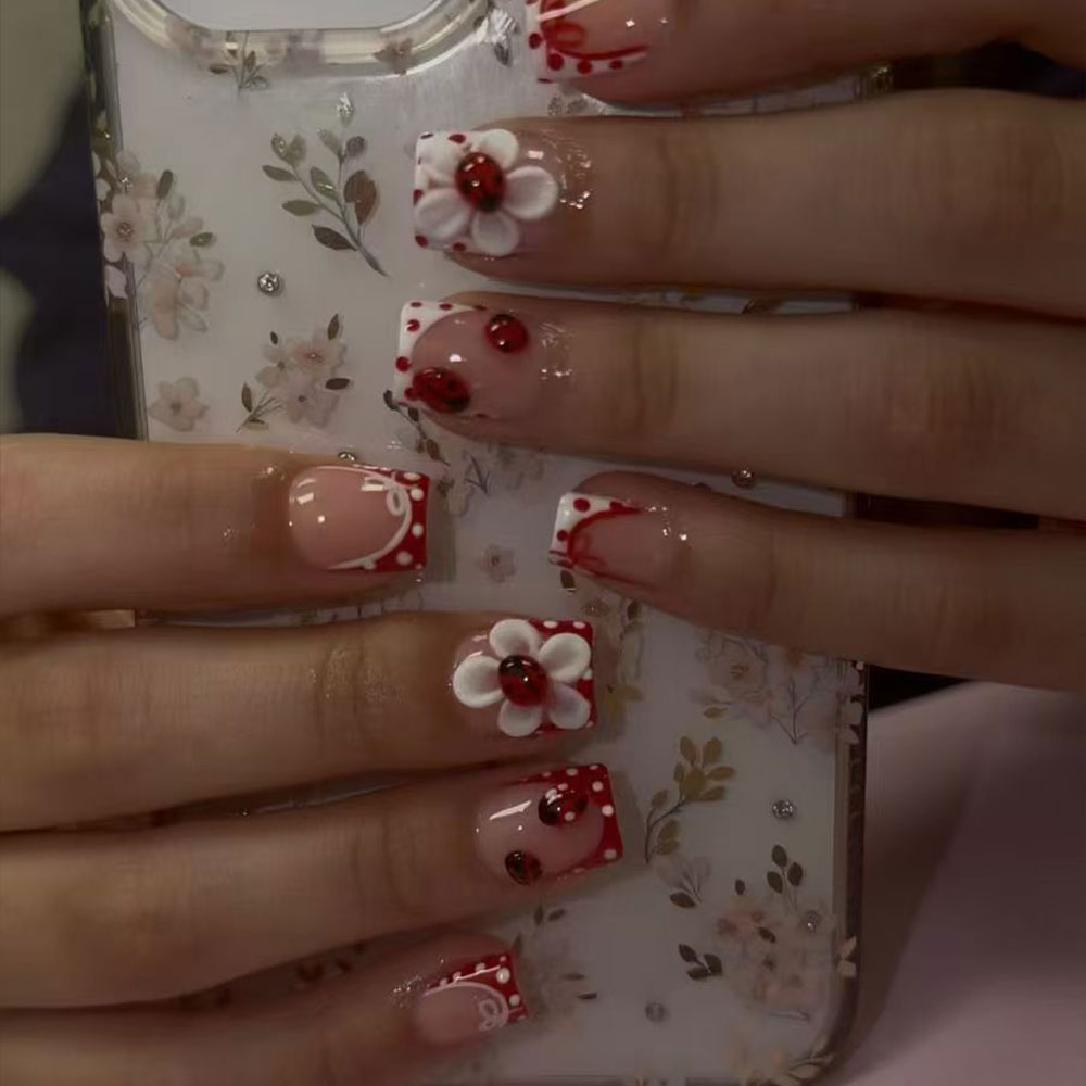 24 Pieces Per Set. Rectangular - Nail Art French Nails review and price