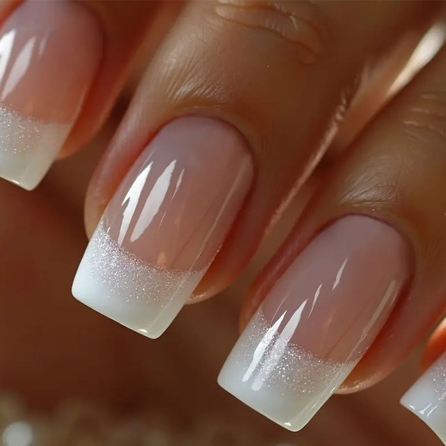 24pcs/set Medium Square fake n - Nail Art French Nails review and price