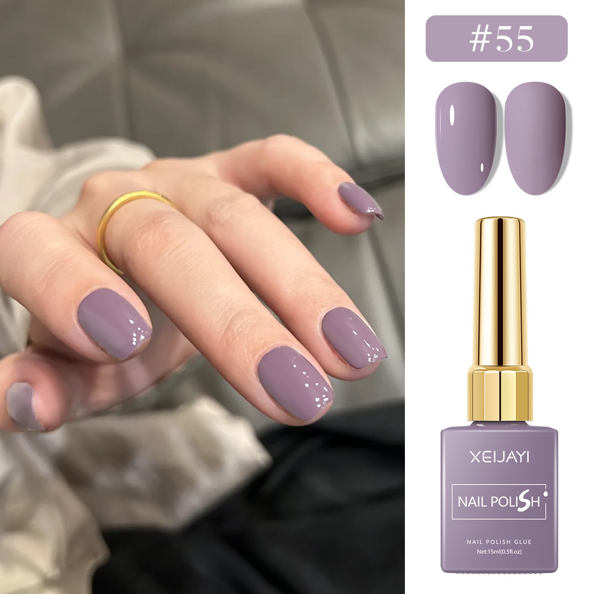 6PCS/SET 15ml Gel Nail Polish  - Nail Art Violet review and price