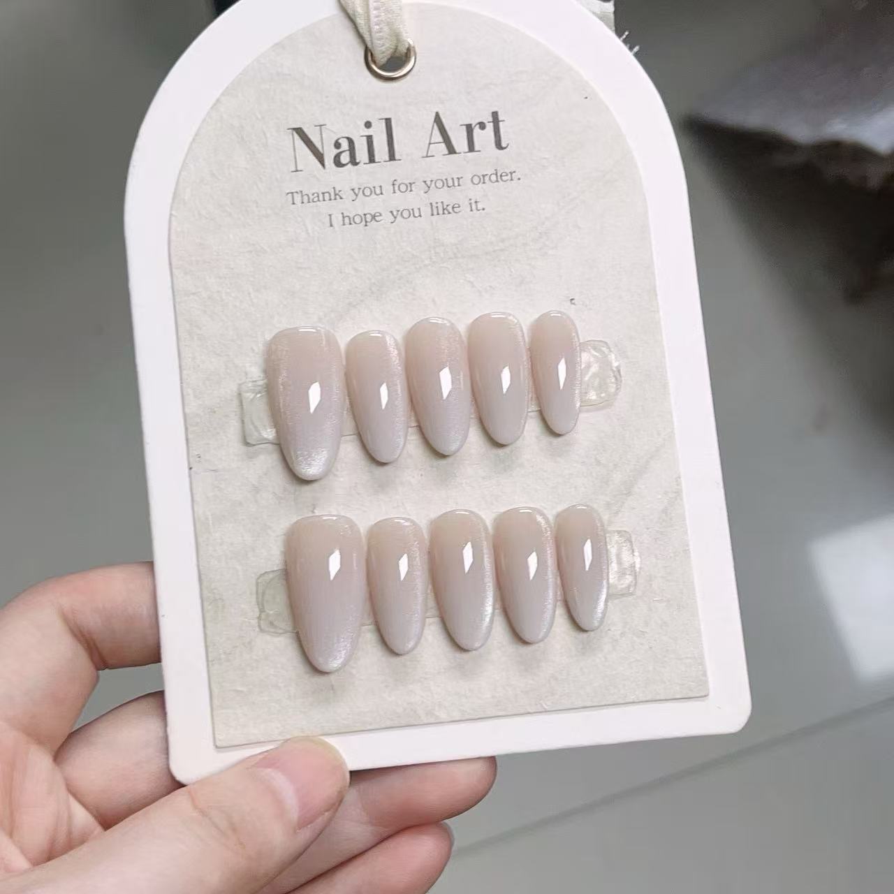 10pcs Solid Color Handmade Pre - Nail Art French Nails review and price