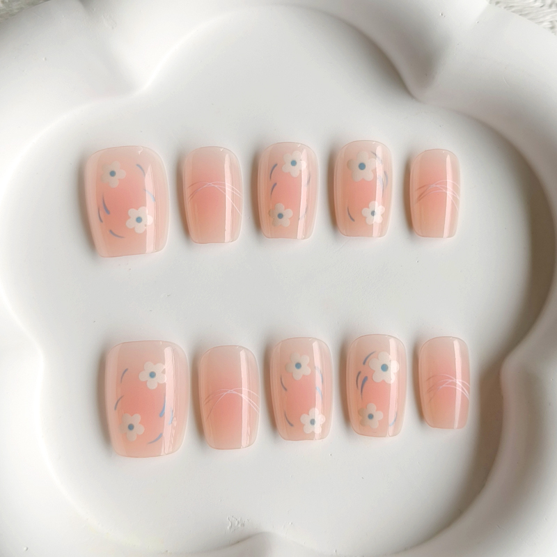 10Pcs Women Spring Fresh and D - Nail Art French Nails review and price