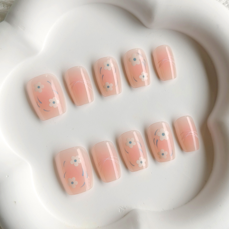 10Pcs Women Spring Fresh and D - Nail Art French Nails review and price