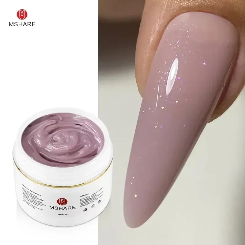 MSHARE Purple Sparkling Builde - Nail Art Violet review and price