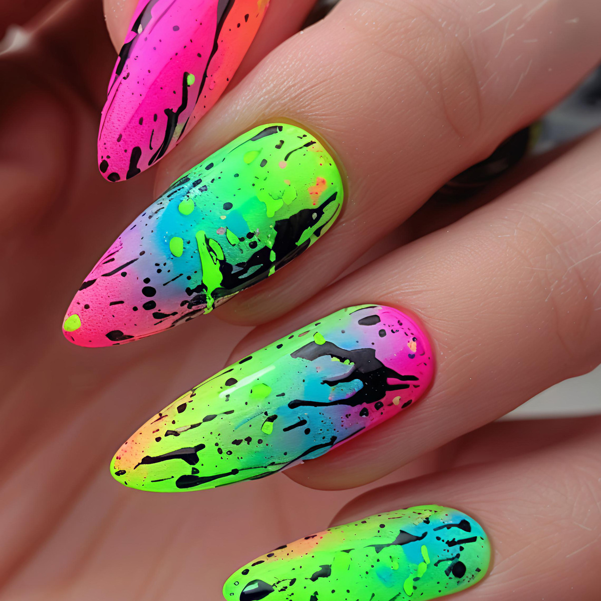 24pcs/set Short Medium Long Fa - Nail Art Y2K review and price
