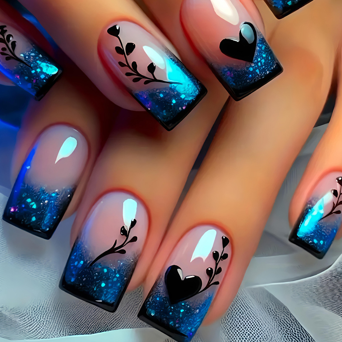 24pcs/set Short Medium Long Fa - Nail Art Y2K review and price