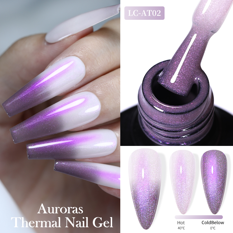 LILYCUTE 7ML Auroras Thermal G - Nail Art Violet review and price