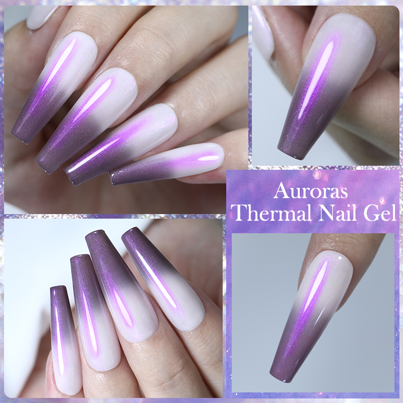 LILYCUTE 7ML Auroras Thermal G - Nail Art Violet review and price