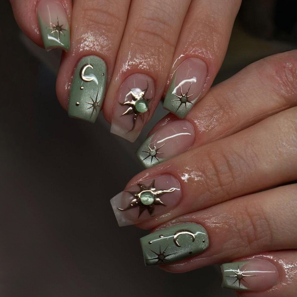 24pcs Finished Fake Nails Fren - Nail Art French Nails review and price