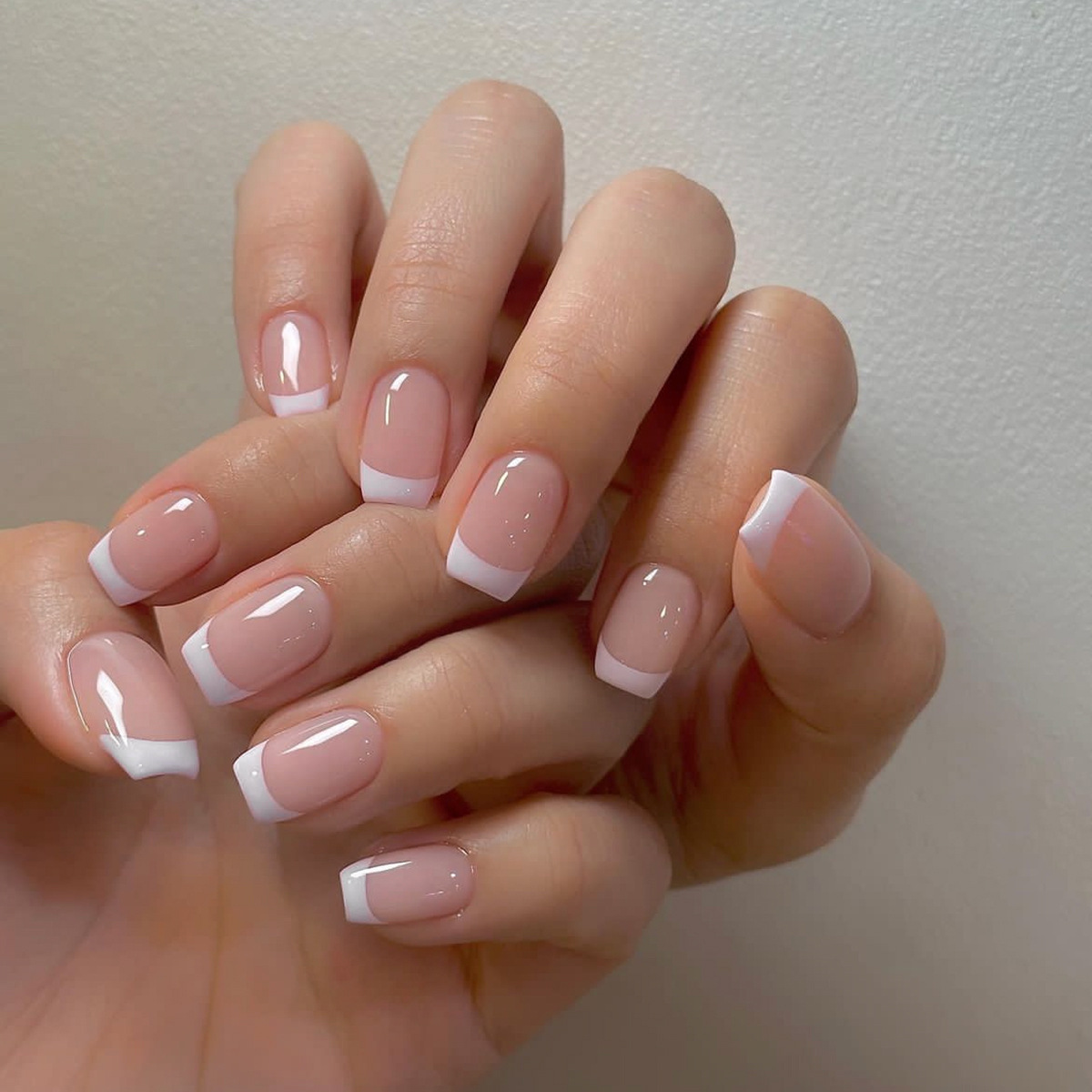24ps/set Short Fake Nails for  - Nail Art French Nails review and price