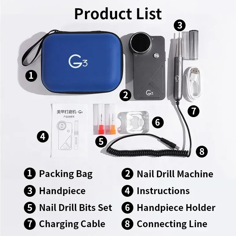 oxxi UV G3 40000 rpm Brushless - Nail Drill Machine review and price